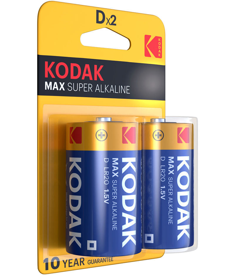 Baterija Kodak Max Alkaline, LR20, Set 2 komada