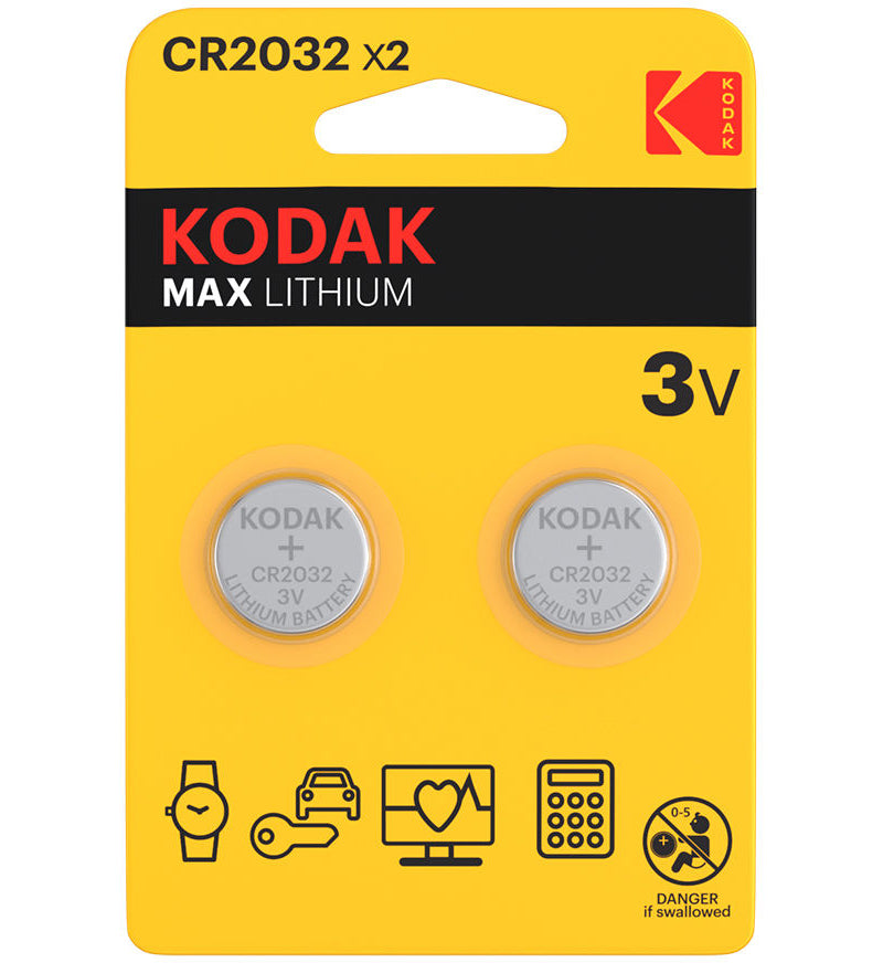 Baterija Kodak Max Lithium, CR2032, Set 2 komada