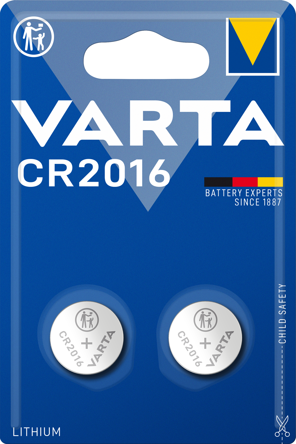 Varta Batteries, CR2016, Set 2 pieces