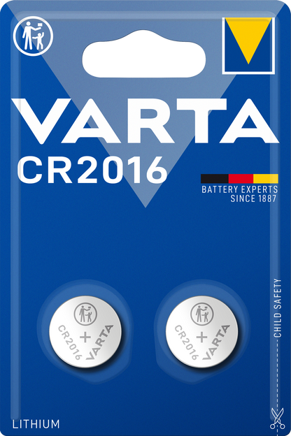 Varta Batteries, CR2016, Set 2 pieces