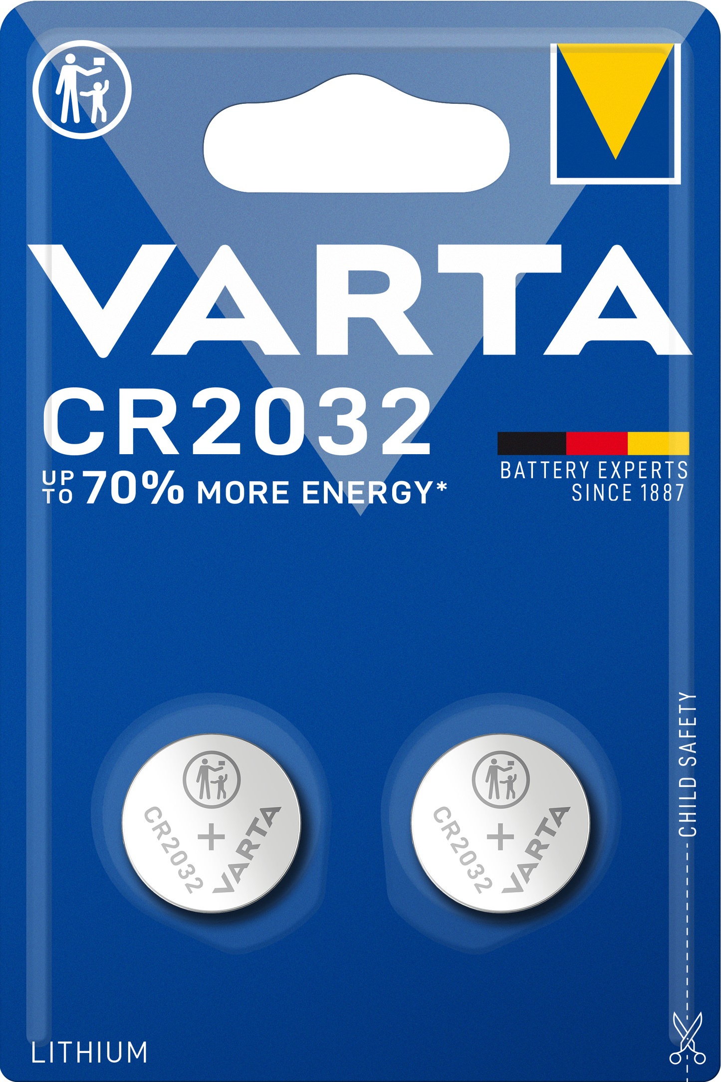Varta batteries, CR2032, Set 2 pieces