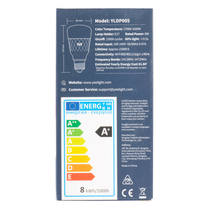 LED žarulja Yeelight W3, Wi-Fi, E27, 8W, 1700K - 6500K, 900lm, višebojna YLDP005