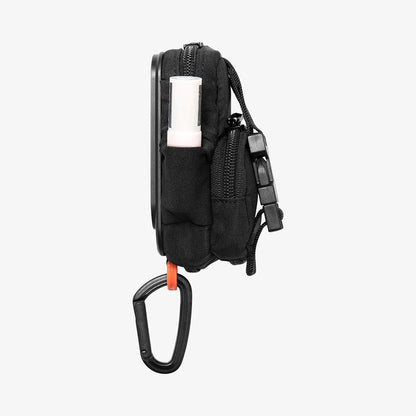 Univerzalna torbica MagSafe za telefon, Spigen, Snap Zip, Crna