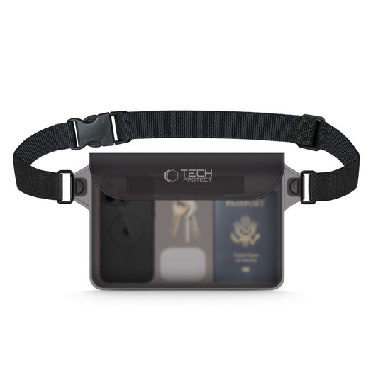 Tech-Protect UWP10 Waterproof Universal Pouch, Black 