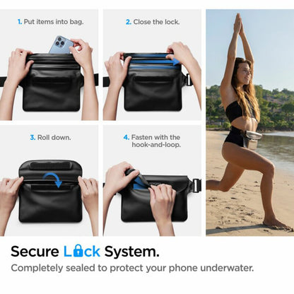 Borseta Waterproof Spigen Aqua Shield, Univerzalna, Crna AMP04532