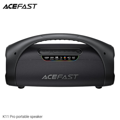 Prenosivi Bluetooth zvučnik Acefast K11 Pro, 102W, RGB, TWS, Vodootporan, Crni