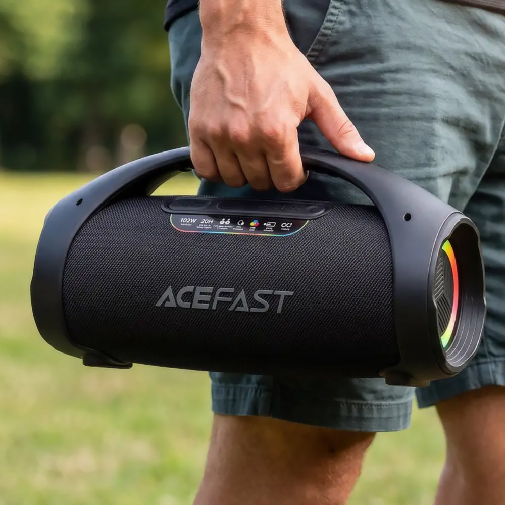 Prenosivi Bluetooth zvučnik Acefast K11 Pro, 102W, RGB, TWS, Vodootporan, Crni