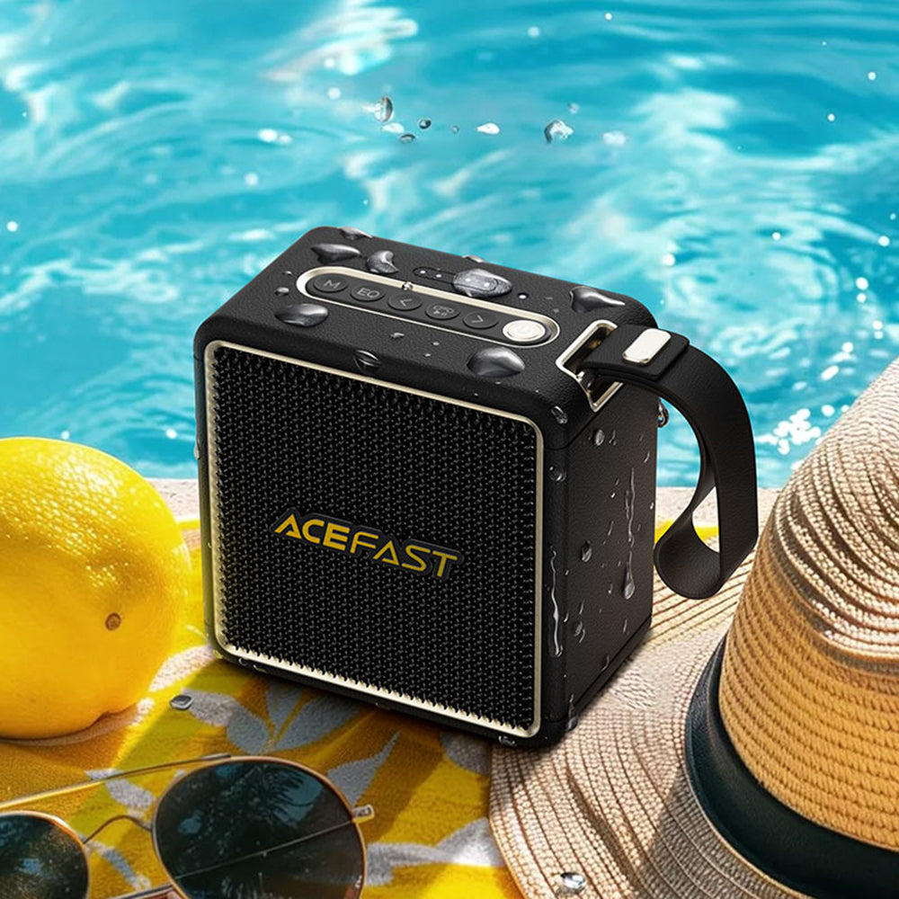 Prenosivi Bluetooth zvučnik Acefast K3 Nano, 1 x 30W - 1 x 16W, RGB, Vodootporan, Crni
