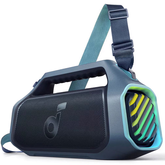 Portable Bluetooth Speaker Anker Soundcore Boom 2 Plus, 140W, RGB, Waterproof, Blue A3134031 