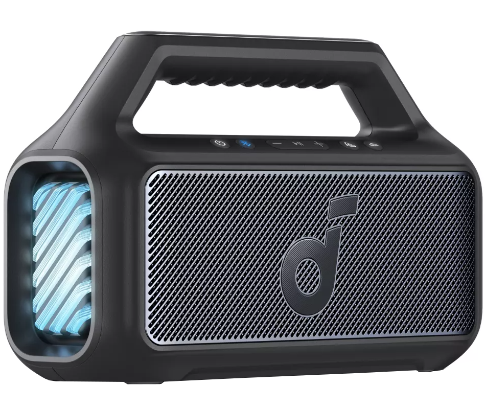 Prenosivi Bluetooth zvučnik Anker SoundCore Boom 2 Nova Verzija, 80W, TWS, RGB, Vodootporan, Crna A3138012