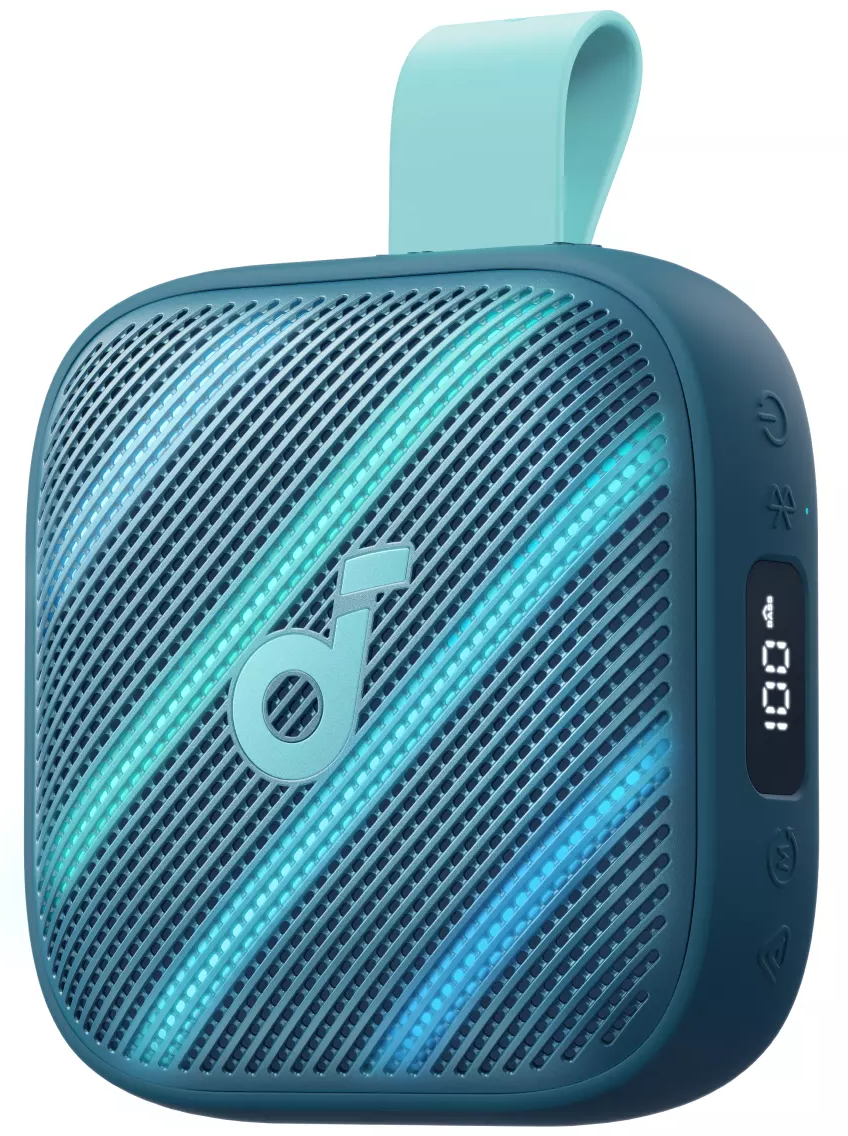 Prenosivi Bluetooth zvučnik Anker SoundCore Boom Go 3i, 15W, TWS, RGB, Vodootporan, Plava, Refabrikovana D5103030