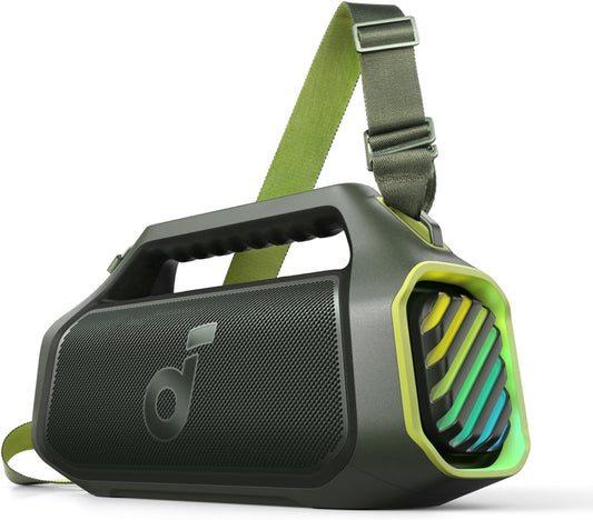 Portable Bluetooth Speaker Anker Soundcore Boom 2 Plus, 140W, RGB, Waterproof, Green A3134061 