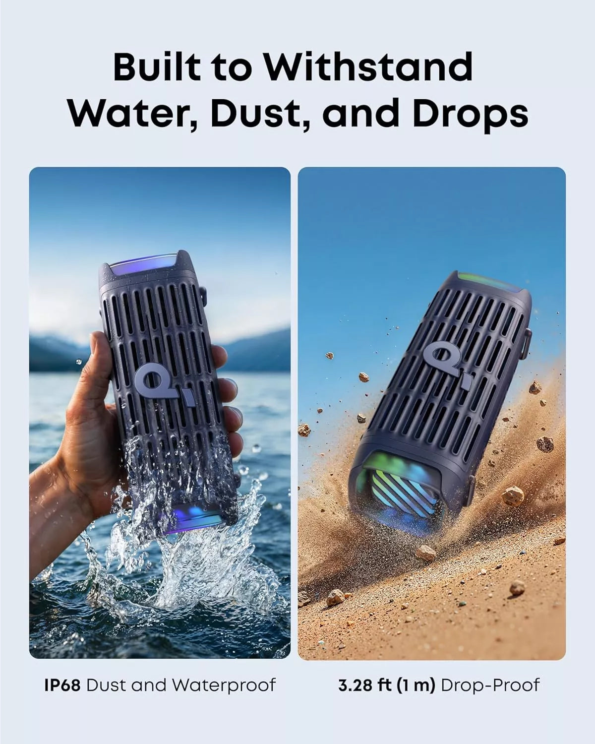 Prenosni Bluetooth zvučnik Anker SoundCore Boom 3i, 50W, RGB, Vodootporan, Plavi D5100030