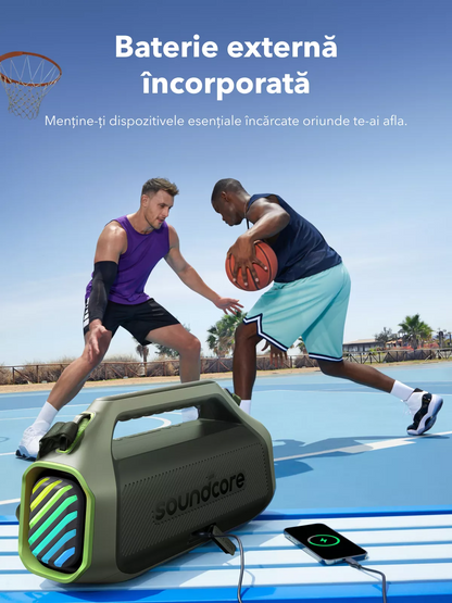 Prenosivi Bluetooth zvučnik Anker SoundCore Boom 2 Plus Nova Verzija, 140W, TWS, RGB, Vodootporan, Zeleni A3134062