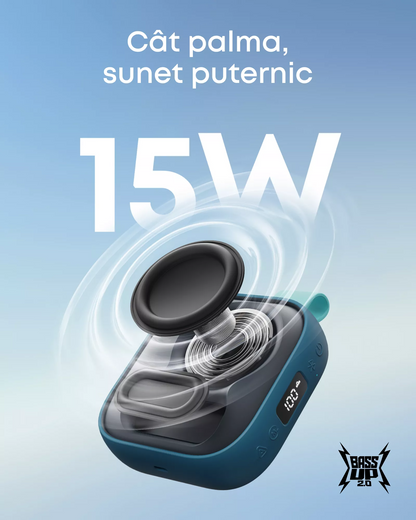 Prenosivi Bluetooth zvučnik Anker SoundCore Boom Go 3i, 15W, TWS, RGB, Vodootporan, Plava, Refabrikovana D5103030