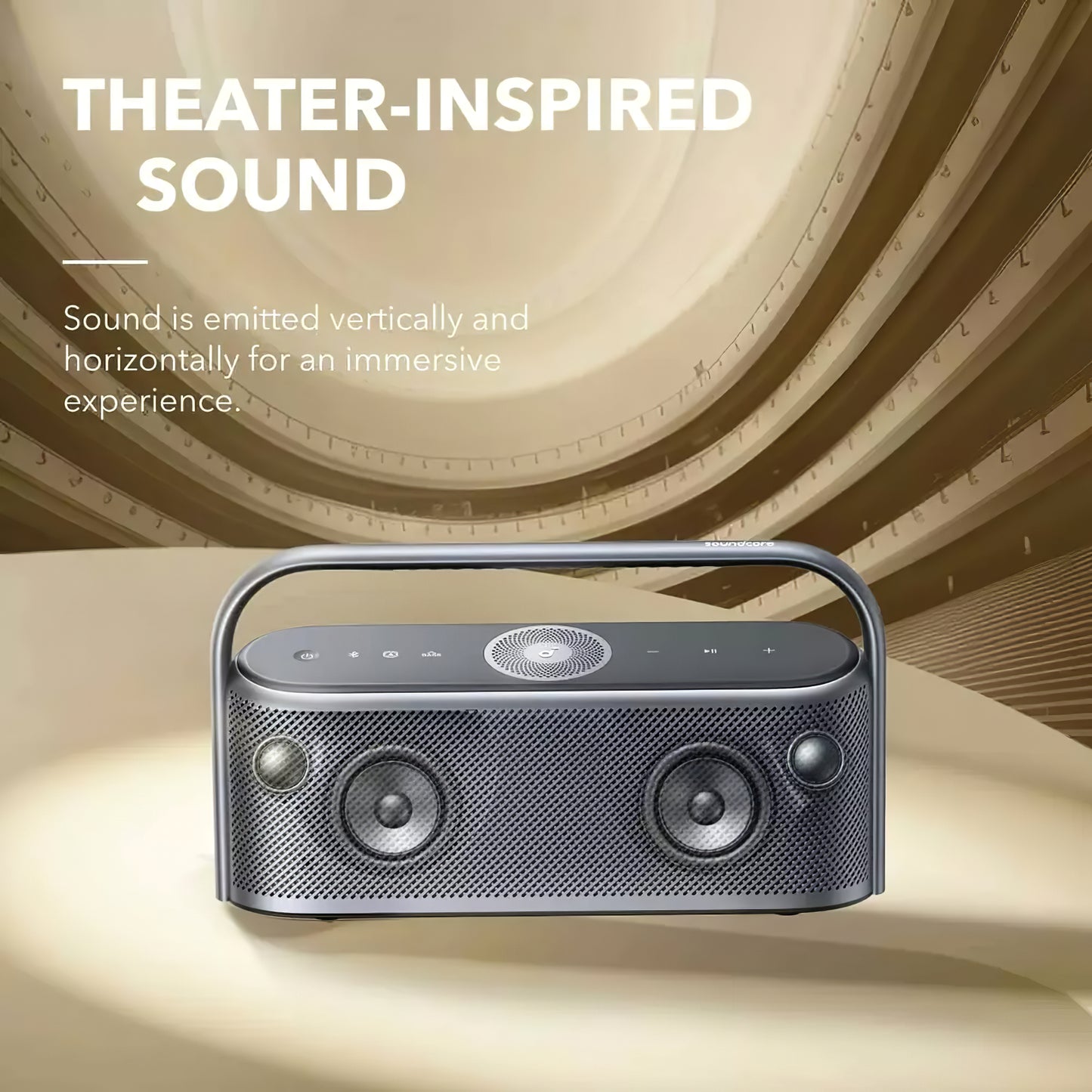 Prijenosni Bluetooth zvučnik Anker SoundCore Motion X600, 50W, vodootporan, crni, ponovno zapakiran A3130011