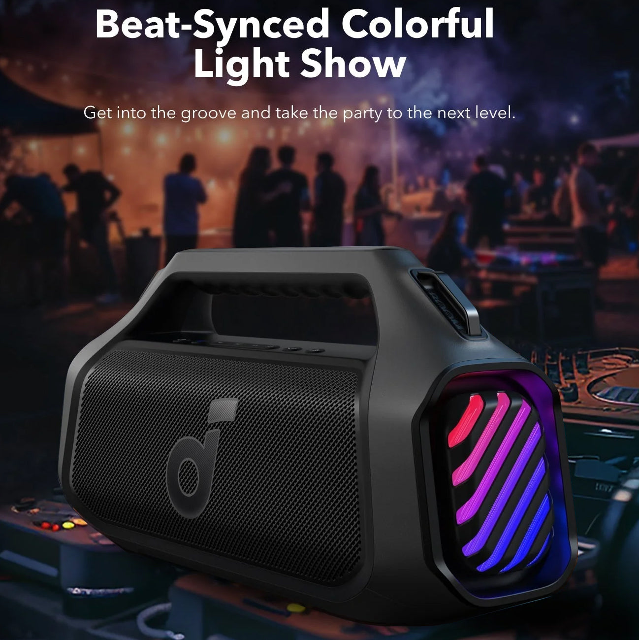 Prenosivi Bluetooth zvučnik Anker Soundcore Boom 2 Plus, 140W, TWS, RGB, Vodootporan, Crni A3134011