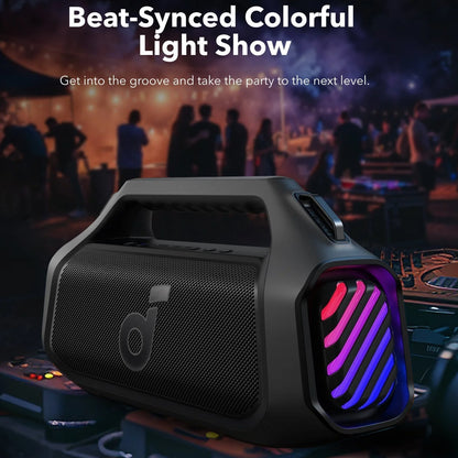 Prenosivi Bluetooth zvučnik Anker Soundcore Boom 2 Plus, 140W, TWS, RGB, Vodootporan, Crni A3134011