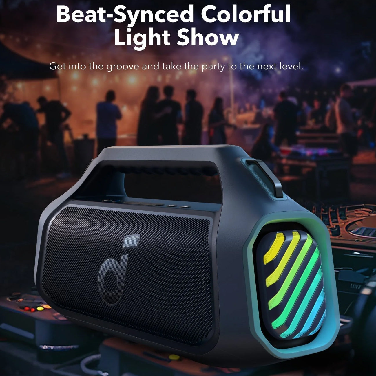 Prenosni Bluetooth zvučnik Anker SoundCore Boom 2 Plus, 140W, TWS, RGB, Vodootporan, Plavi A3134031