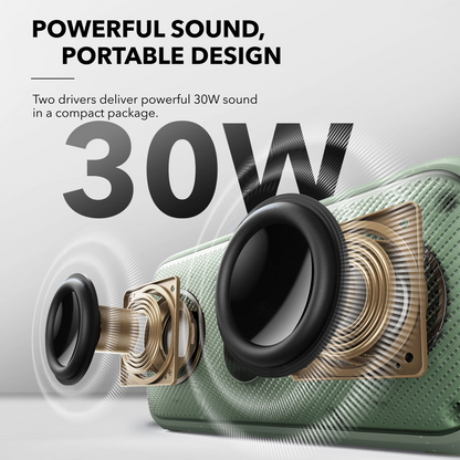 Prenosni Bluetooth zvučnik Anker SoundCore Motion 300, 30W, TWS, Vodootporan, Zelen A3135061