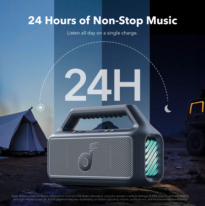 Prenosivi Bluetooth zvučnik Anker SoundCore Boom 2 Nova Verzija, 80W, TWS, RGB, Vodootporan, Plava A3138032