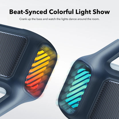 Prijenosni Bluetooth zvučnik Anker SoundCore Boom 2, 80W, RGB, vodootporan, plavi A3138031