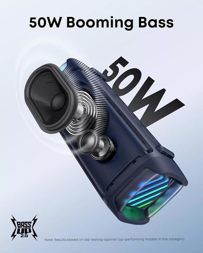 Prenosni Bluetooth zvučnik Anker SoundCore Boom 3i, 50W, RGB, Vodootporan, Plavi D5100030