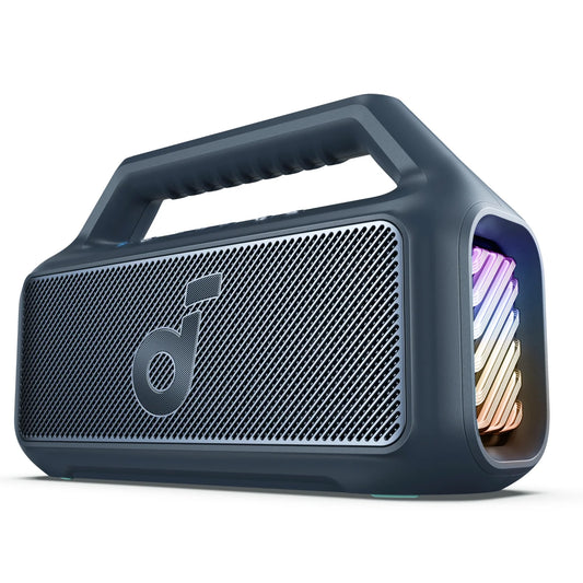 Portable Bluetooth Speaker Anker SoundCore Boom 2, 80W, RGB, Waterproof, Blue A3138031 