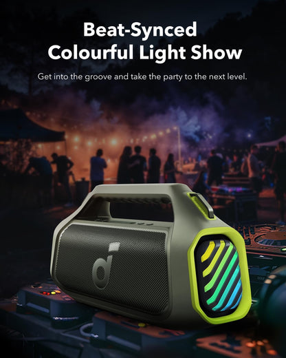 Prijenosni Bluetooth zvučnik Anker Soundcore Boom 2 Plus, 140W, RGB, vodootporan, zelena A3134061
