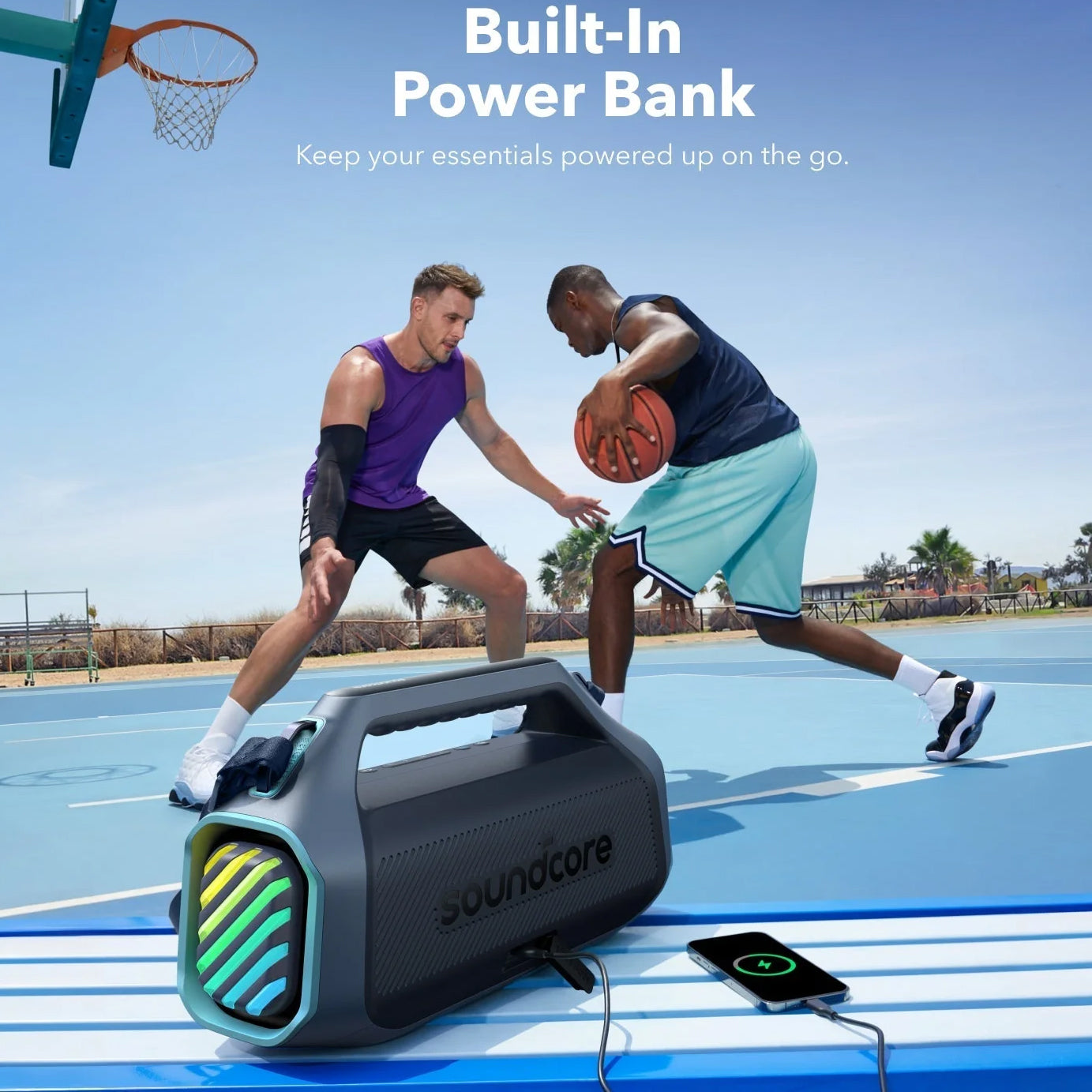 Prenosni Bluetooth zvučnik Anker SoundCore Boom 2 Plus, 140W, TWS, RGB, Vodootporan, Plavi A3134031