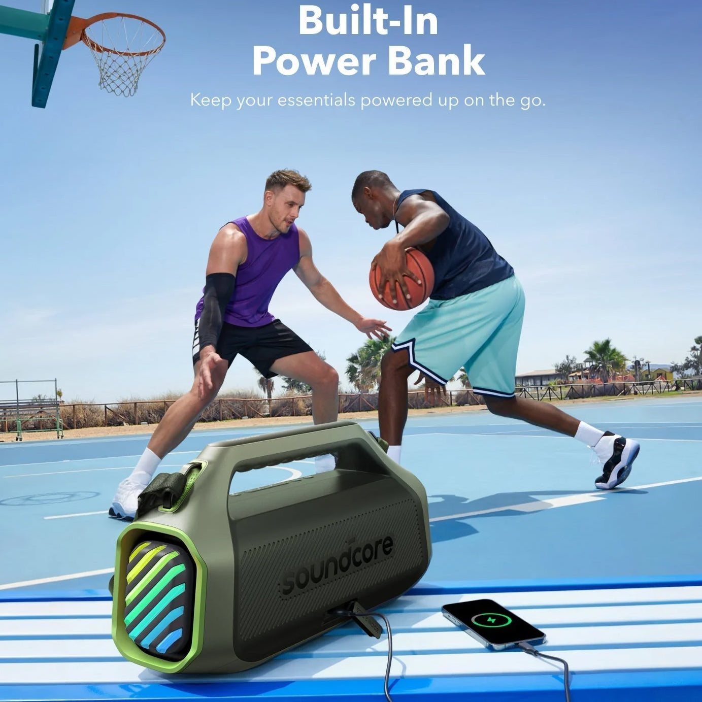 Prenosivi Bluetooth Zvučnik Anker Soundcore Boom 2 Plus, 140W, RGB, Vodootporan, Zeleni A3134061