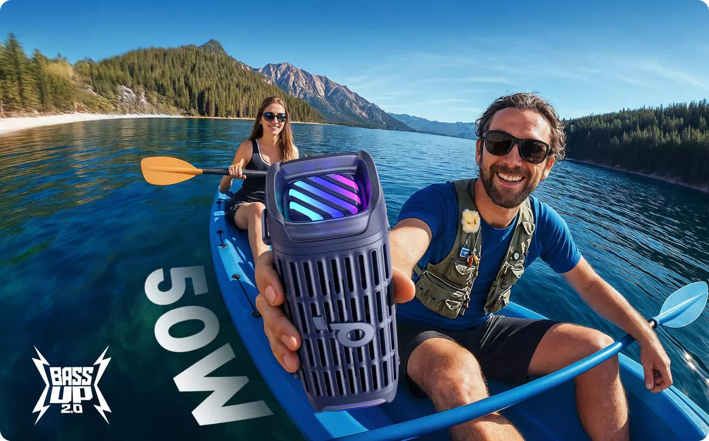 Prenosni Bluetooth zvučnik Anker SoundCore Boom 3i, 50W, RGB, Vodootporan, Plavi D5100030