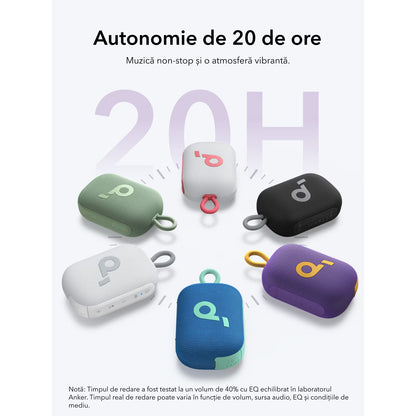 Prenosivi Bluetooth zvučnik Anker SoundCore Select 4 Go, 5W, TWS, Vodootporan, Ljubičasti A31X10Q1