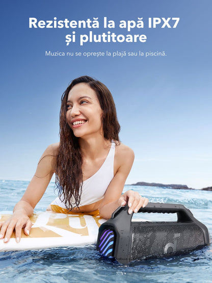 Prenosivi Bluetooth zvučnik Anker SoundCore Boom 2 Plus New Version, 140W, TWS, RGB, Vodootporan, Crna A3134012