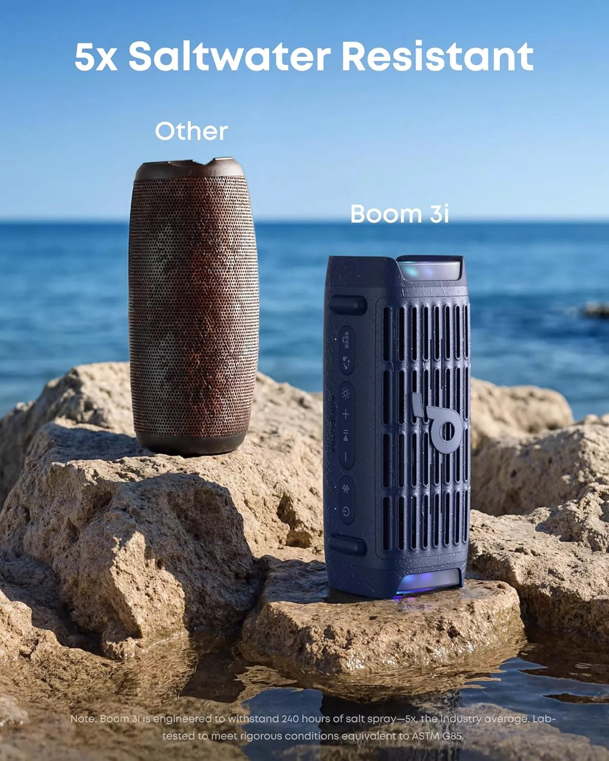 Prenosni Bluetooth zvučnik Anker SoundCore Boom 3i, 50W, RGB, Vodootporan, Plavi D5100030