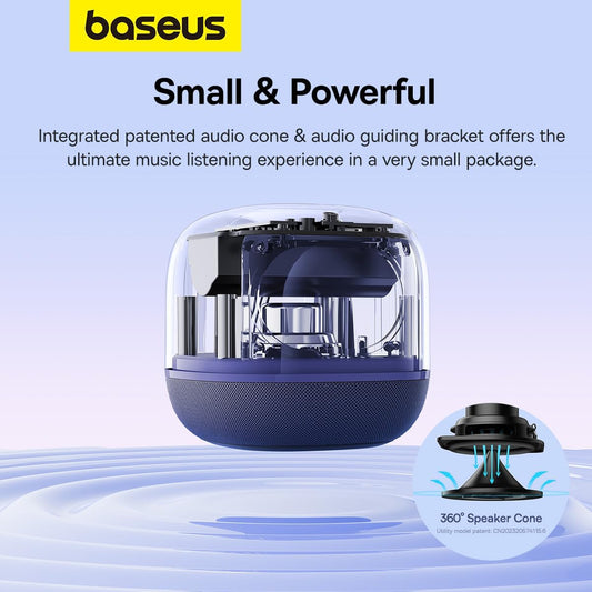Portable Bluetooth Speaker Baseus AeQur V2, Purple