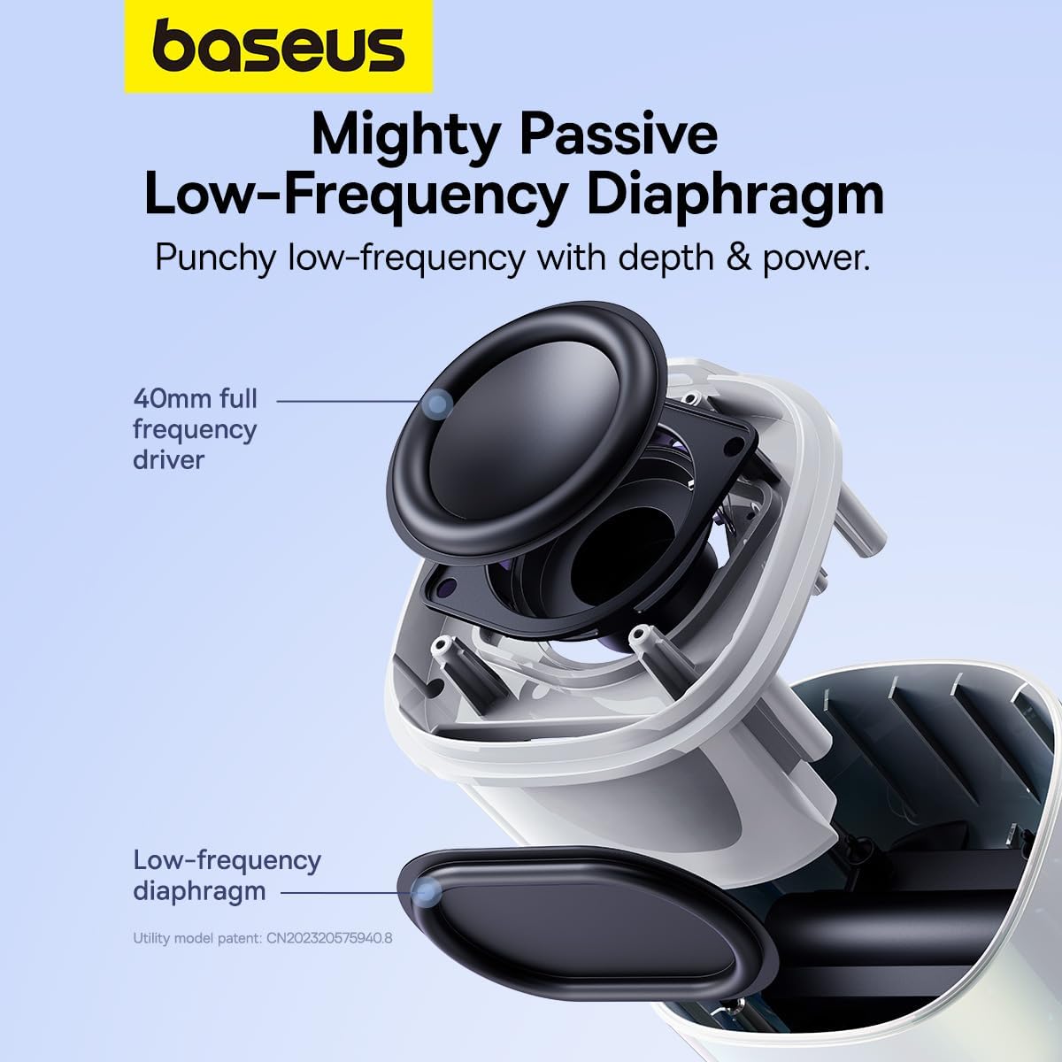 Prenosivi Bluetooth Zvučnik Baseus AeQur V2, Beli