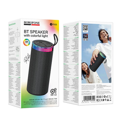 Prenosivi Bluetooth zvučnik Borofone BR105 Loud, 10W, TWS, RGB, Siva