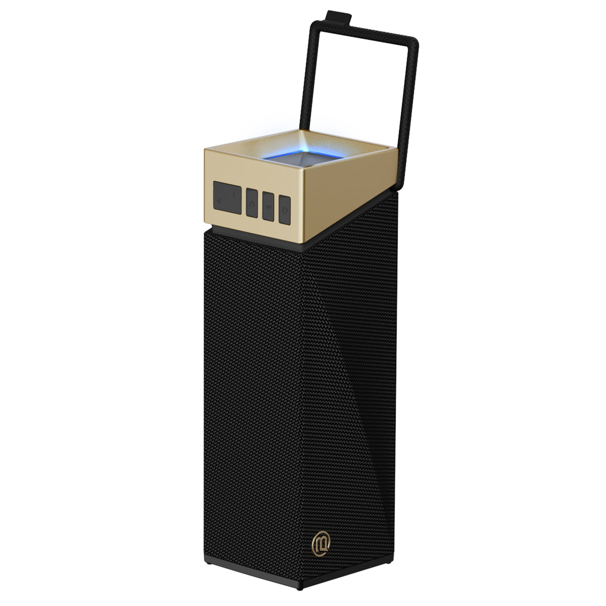 Prenosivi Bluetooth zvučnik Bugani Brief TT, 60W, RGB, Vodootporan, Crno-Zlatni