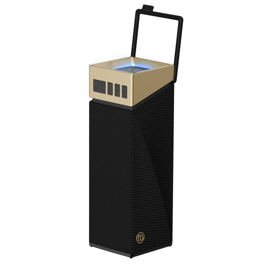 Prenosivi Bluetooth zvučnik Bugani Brief TT, 60W, RGB, Vodootporan, Crno-Zlatni