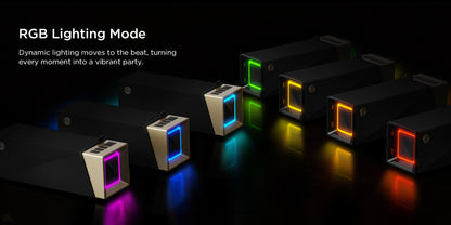 Prenosivi Bluetooth zvučnik Bugani Brief TT, 60W, RGB, Vodootporan, Crno-Zlatni