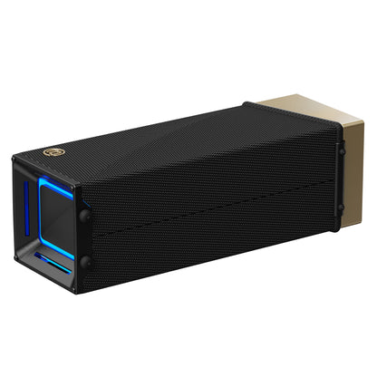 Prenosivi Bluetooth zvučnik Bugani Brief TT, 60W, RGB, Vodootporan, Crno-Zlatni