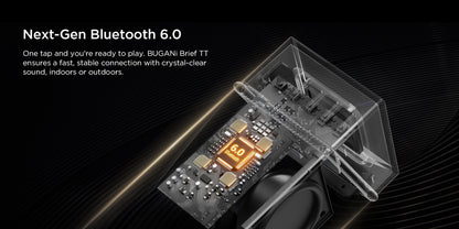 Prenosivi Bluetooth zvučnik Bugani Brief TT, 60W, RGB, Vodootporan, Crno-Zlatni
