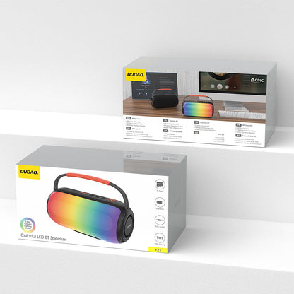 Prenosivi Bluetooth Zvučnik Dudao Y21, 2 x 5W, TWS, RGB, Crni