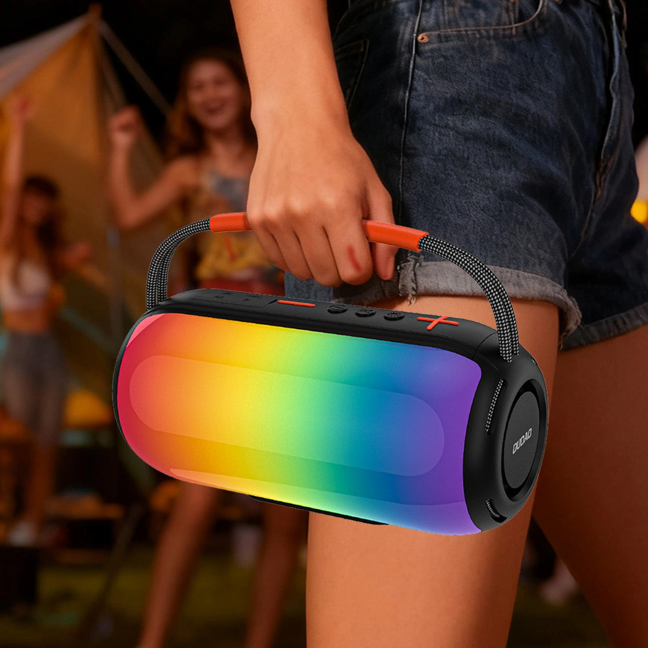 Prenosivi Bluetooth Zvučnik Dudao Y21, 2 x 5W, TWS, RGB, Crni