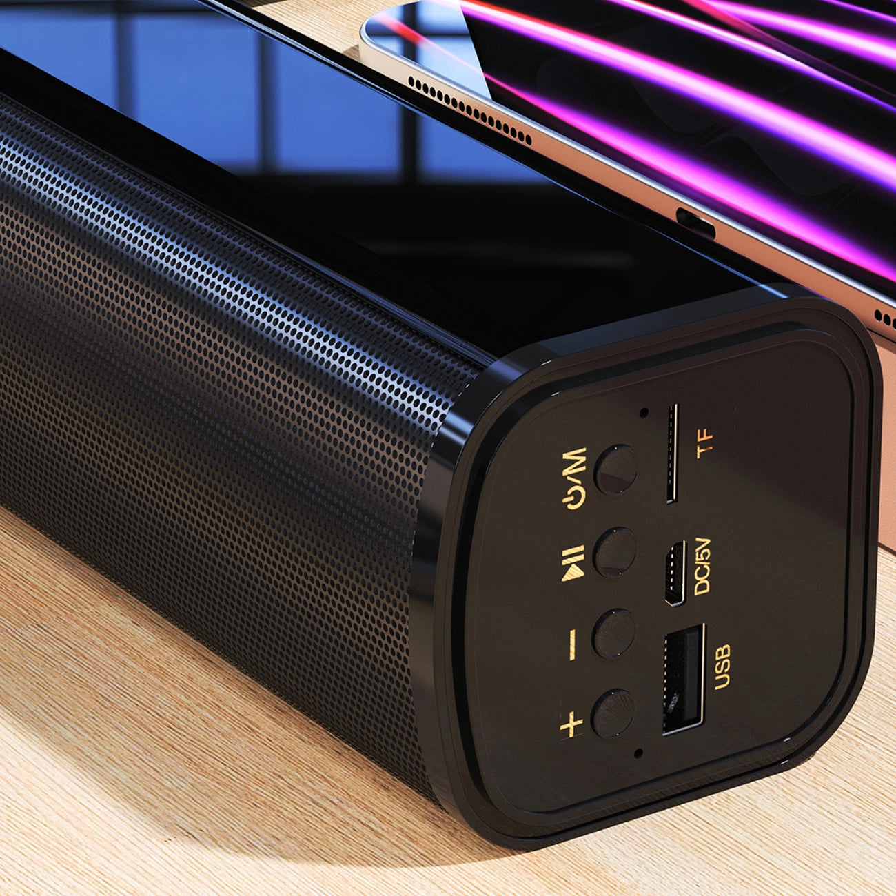 Portable Bluetooth Speaker Dudao Y2+, 2 x 3W, Black 