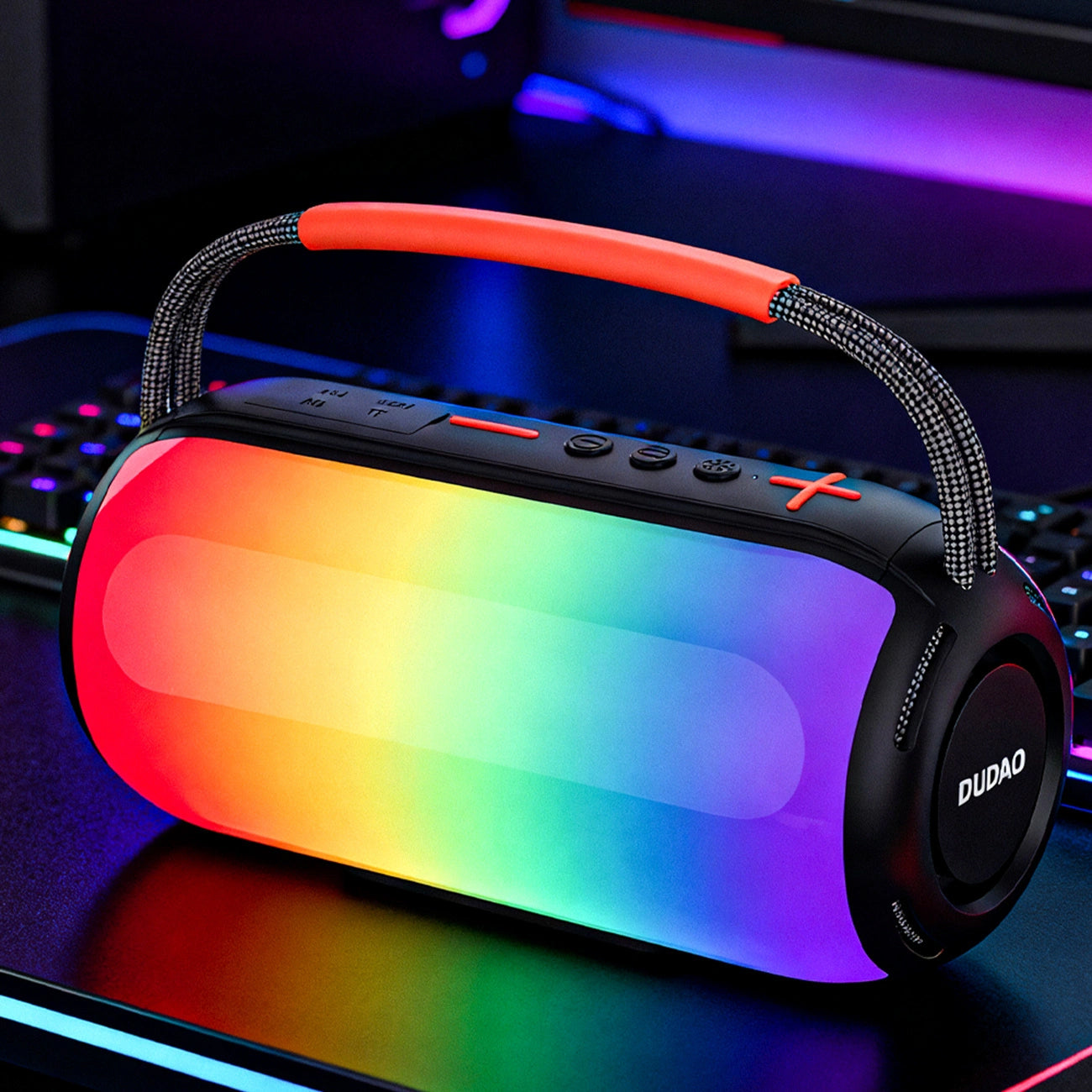 Prenosivi Bluetooth Zvučnik Dudao Y21, 2 x 5W, TWS, RGB, Crni