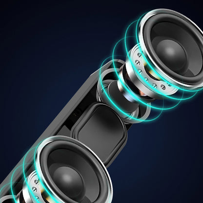 Portable Bluetooth Speaker Dudao Y2+, 2 x 3W, Black 