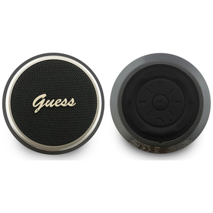 Prenosivi Bluetooth zvučnik Guess Script Metal Logo, 5W, TWS, Crna