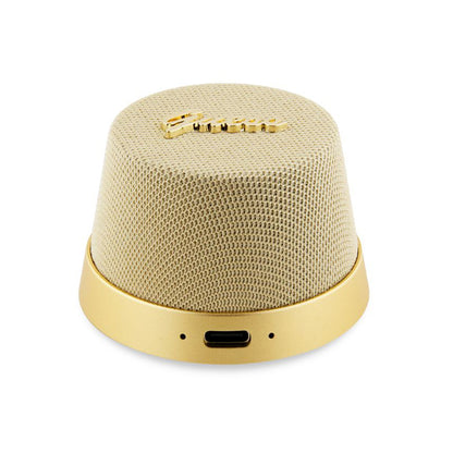 Prenosivi Bluetooth zvučnik Guess Stand Magnetic Script Metal, 3W, Zlatni